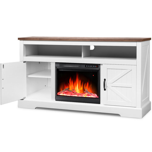 Gracie Oaks Cathe 60'' W TwoPiece TV Stand or Storage Credenza with